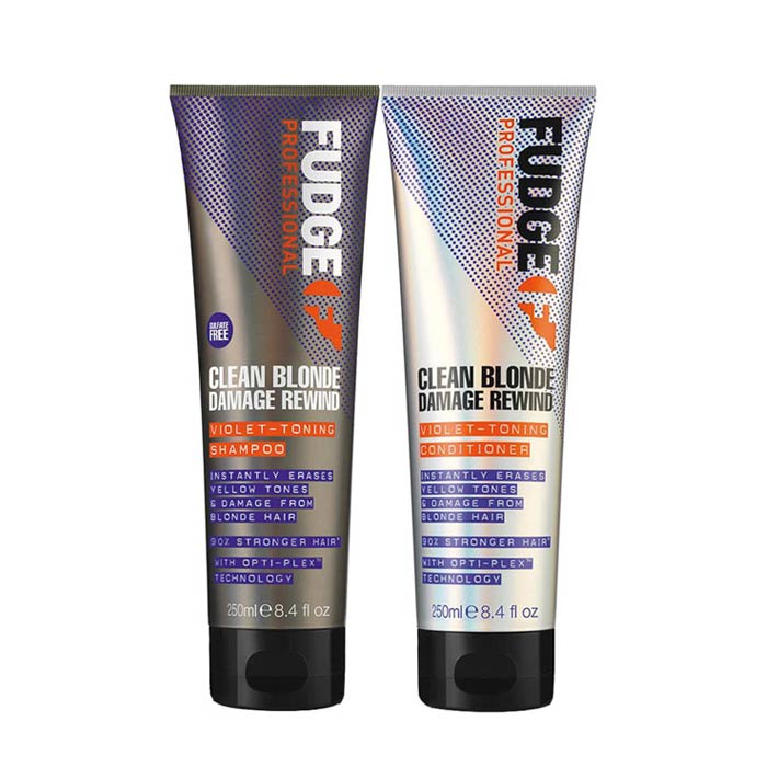 Fudge Clean Blonde Damage Rewind Violet Duo Schampo + Conditioner 250ml