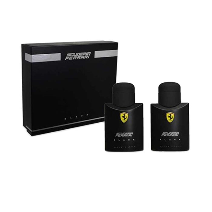 Giftset Ferrari Scuderia Black Edt 75ml + After Shave 75ml