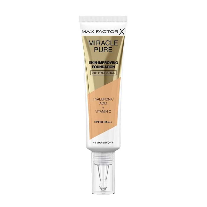 Max Factor Miracle Pure Skin-Improving Foundation 44 Warm Ivory 30ml