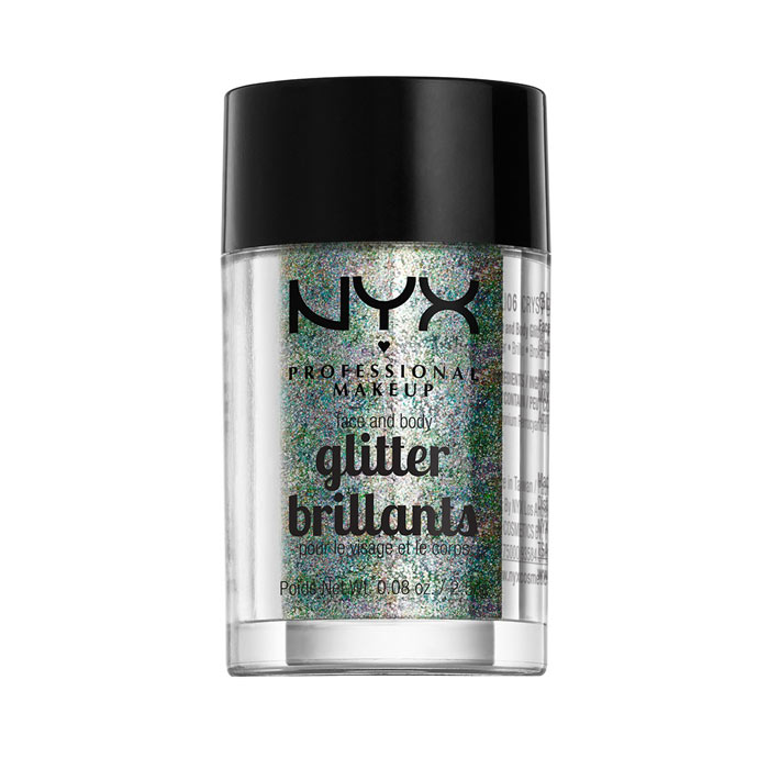 NYX PROF. MAKEUP Face & Body Glitter - 06 Crystal 2,5g